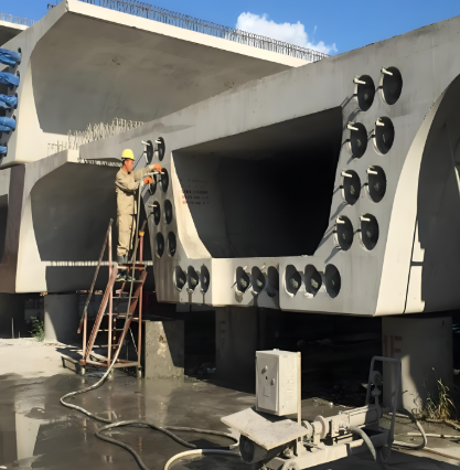 桥东压浆料施工流程及注意事项